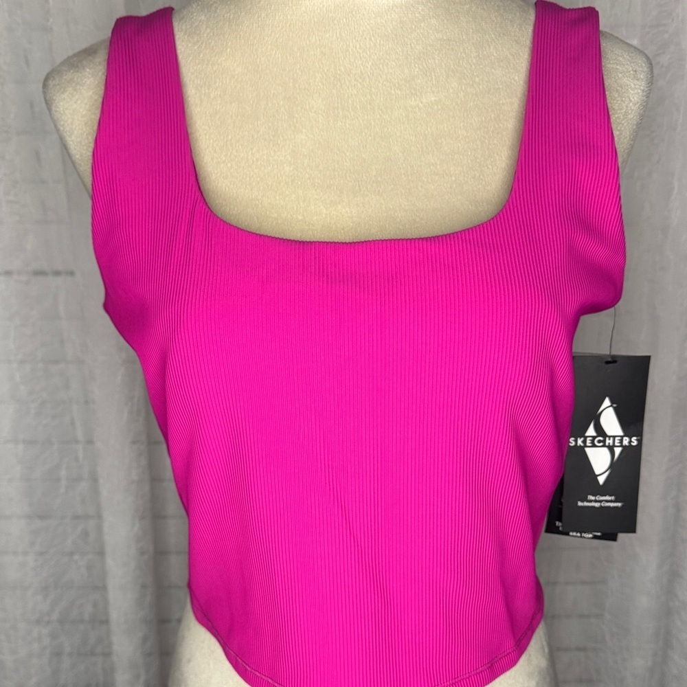 Skechers Fuchsia Bra Crop Top